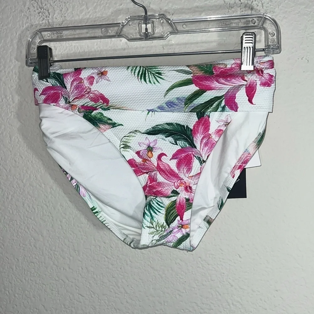 La Blanca women’s Mystic Shirred Hipster Bikini swim Bottoms NWT - Picture 3 of 5